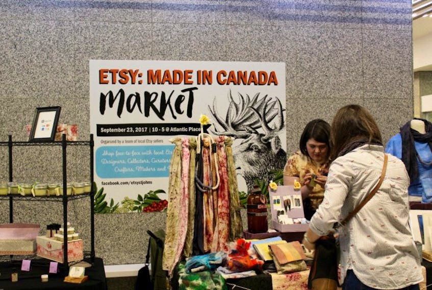 This Etsy Made in Canada market featured locally made items that covered a wide range of products.
