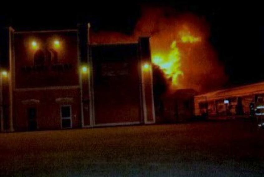 RCMP say a fire at a hardware store in Happy Valley-Goose Bay April 19 was suspicious.