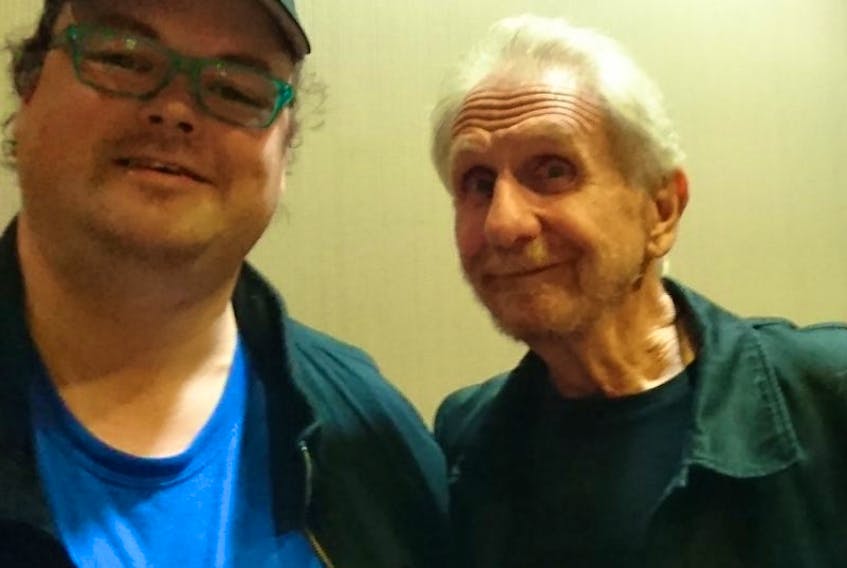 Avalon Expo founder Jeff Power's last public social media post included this photo of himself (left) and "Star Trek: Deep Space Nine" star René Auberjonois, who arrived in St. John's on Saturday for the convention. Auberjonois tweeted Sunday he had been stiffed by Power, who has disappeared.