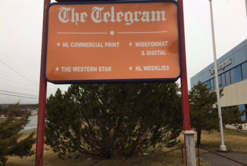 The Telegram head offices on Austin Street, St. John's.