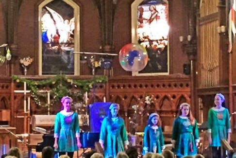 The Shirley Burke Dancers in What a Wonderful World at St. Paul's Church on Friday, April 28.