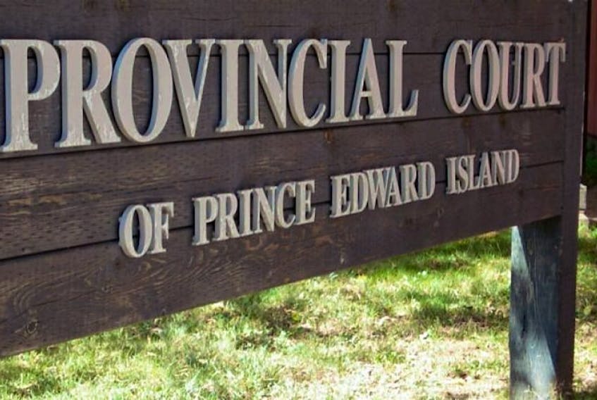 P.E.I. Provincial Court sign in Charlottetown.