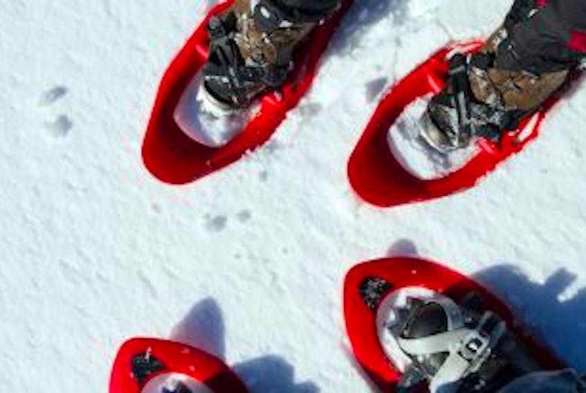 ['Outdoor enthusiasts are invited to strap on some snowshoes and enjoy one of the trails in Mt. Stewart on Saturday.']