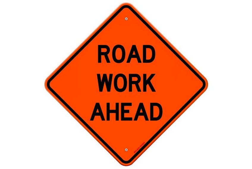 Road work sign.