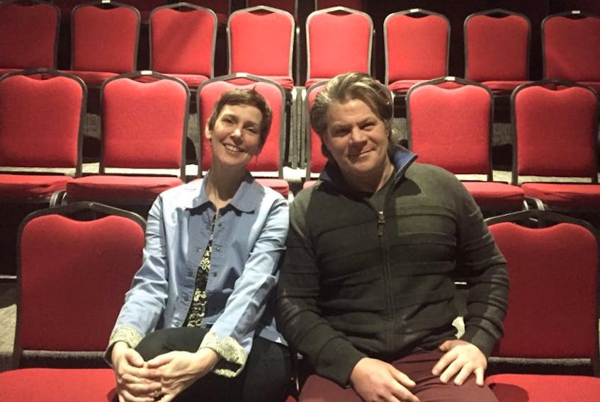 Catherine O’Brien, left, and Mark Fraser are acting and directing at The Guild for the P.E.I. Pay-what-you-can Theatre Festival.
