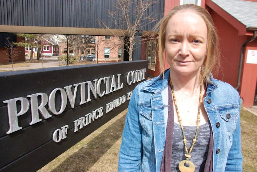 Sacha Murray, a clerk at a Charlottetown smoke shop, has been the victim of three armed robberies. She was in court April 10, 2017 to give a victim’s impact statement in relation to the most recent incident.