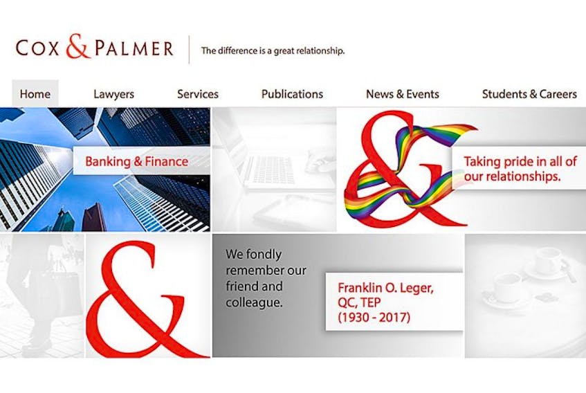 Cox & Palmer internet home page