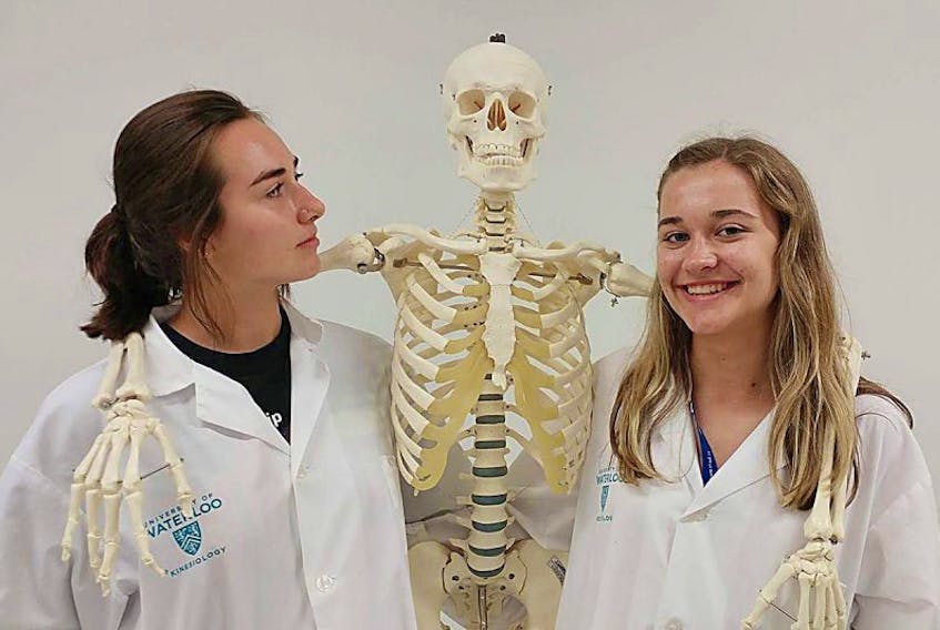 Madeline Hamill, right, is joined by Chloë Ryan from Ottawa, Ont. as they both participated in the national SHAD program at the University of Waterloo this past July. Hamill is in grade 12 at Kinkora Regional High School. SHAD, an enrichment program for high school students, has reached an agreement to bring the program to UPEI.