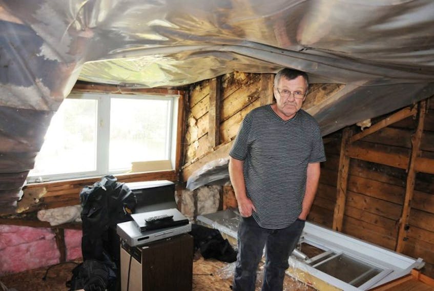 Paul Bernard, of Borden-Carleton, is unsure how he'll cope with this winter as complications from a recent home renovation project have left the second floor of his home largely unusable.
