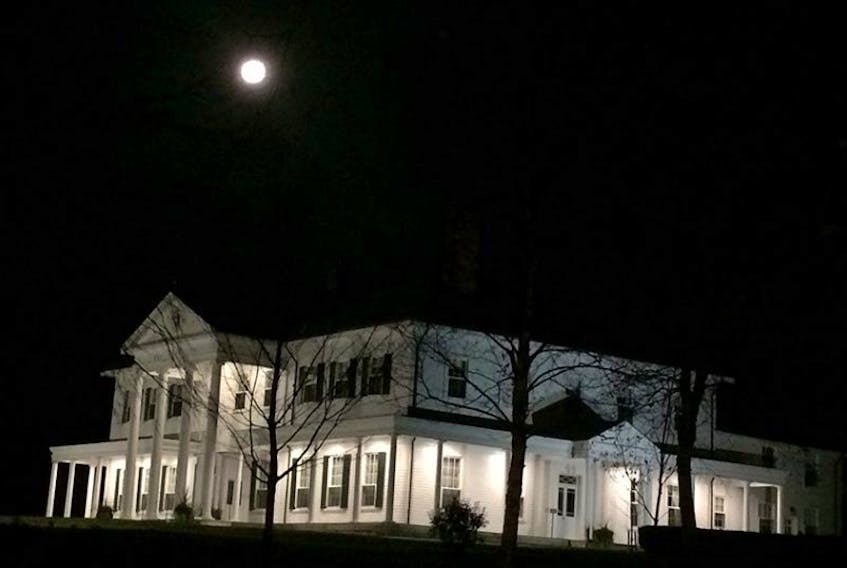 Supermoon over Fanningbank in Victoria Park at 4:50 a.m. Monday, Nov. 14, 2016.