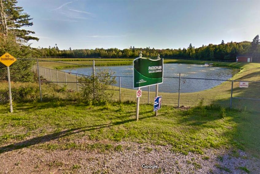 Google Street View of East Royalty sewage lagoon.