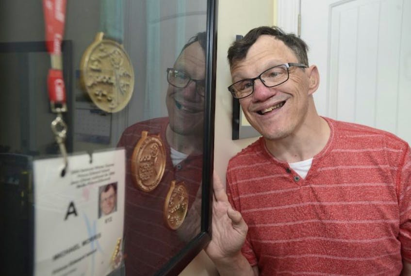 Michael Morris has earned lots of medals during his Special Olympics career.