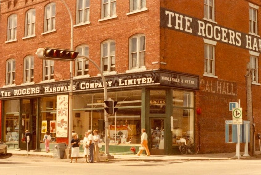 Rogers Hardware decorated its windows for the royal visit in 1983 of Prince Charles and Princess Diana.