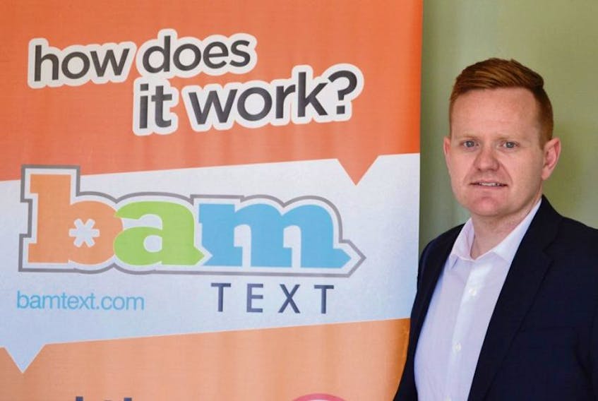 Jordan Fraser, founder of BamText, hopes to have one million people using his texting service by 2018.