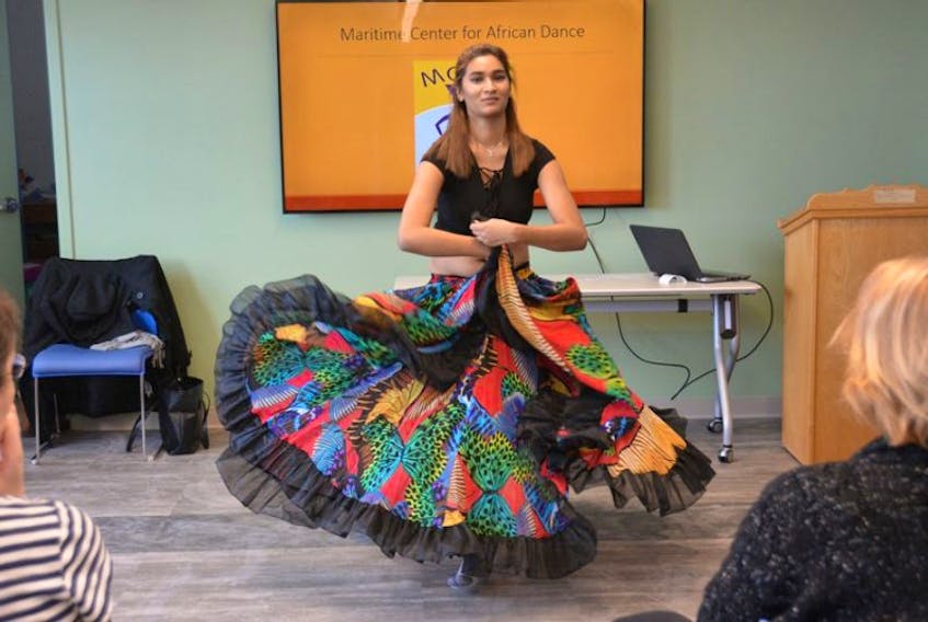 Meenakshi Meeley Jeebun performed a typical folkloric dance of her home country Mauritius called “Sega.” Jeebun’s flowing skirt expressed the joy and liveliness of Mauritian culture.