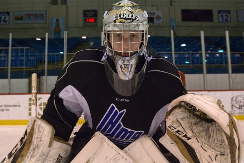 Mark Grametbauer is the last line of defence for the Charlottetown Islanders.