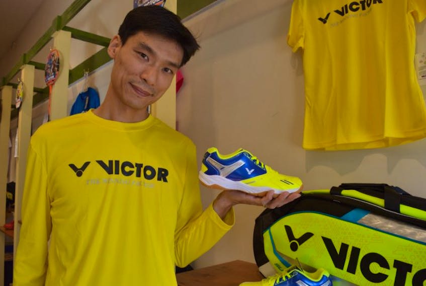 Shaopeng “Larry” Liang has opened a store called Goldmaple Sport Star in Charlottetown and is excited to bring his favourite brand Victor to P.E.I.