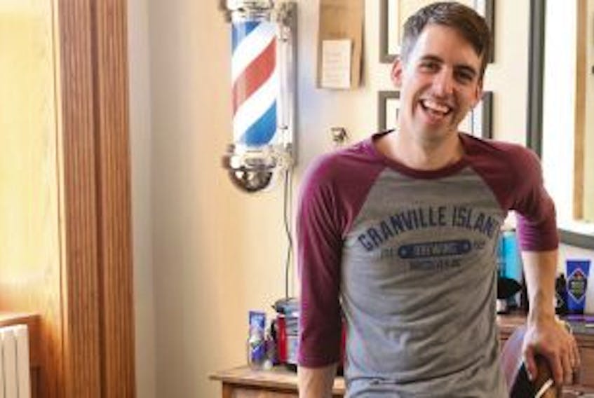 ['Sean Aylward, owner of the Humble Barber shops in Summerside and Charlottetown, doesnâ\x80\x99t understand why the P.E.I. Liquor Control Commission is keeping his businesses dry while customers at similar establishments are allowed to tip back a couple of drinks.']
