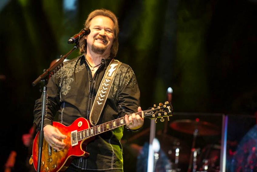 KENNY DRISCOLL/SUBMITTED PHOTOGrammy winner, Travis Tritt, had the audience in the palm of his hand last Saturday night in Summerside as he sang some of the old favourites on stage in Credit Union place.