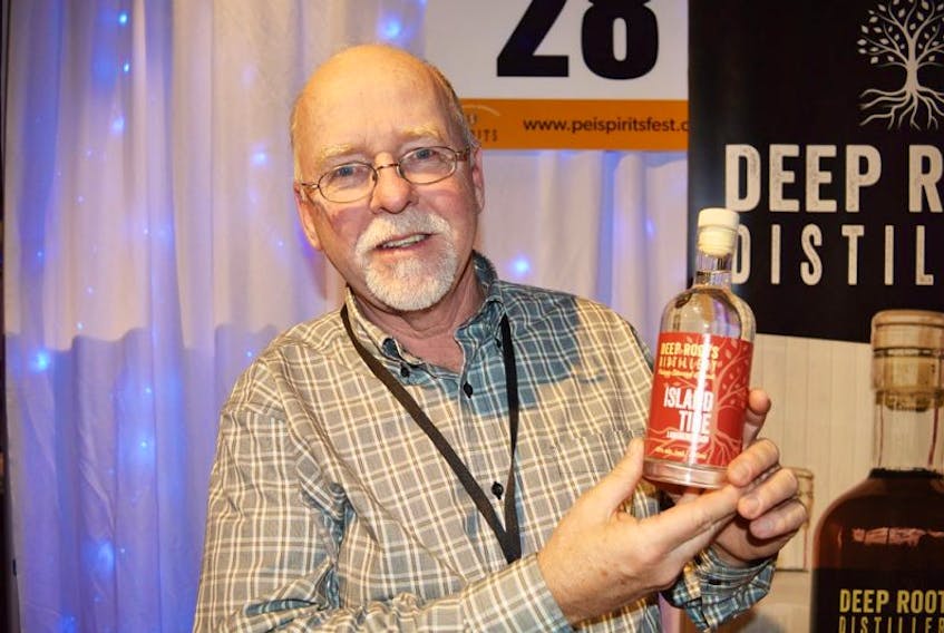 Mike Beamish, owner of Deep Roots Distillery, was a local vendor who had a table set up at the first annual P.E.I. Spirits Festival at the Confederation Centre of the Arts on Saturday. Twenty-eight tables were set up with more than 100 spirits served at the event. Beamish was serving his Island Tide, Spiced Apple and Maple Liquor.