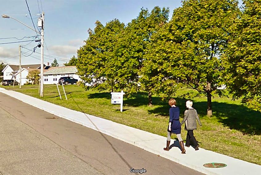 Google Street View of empty lot on right that is 4 Valdane Ave. in the Sherwood area of Charlottetown.