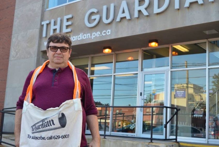 Ritchie Doucette of Charlottetown has been a newspaper carrier for The Guardian for almost two years now. He’s hoping to save up enough money to travel. Newspaper carriers will be celebrated on International Newspaper Carrier Day on Saturday.