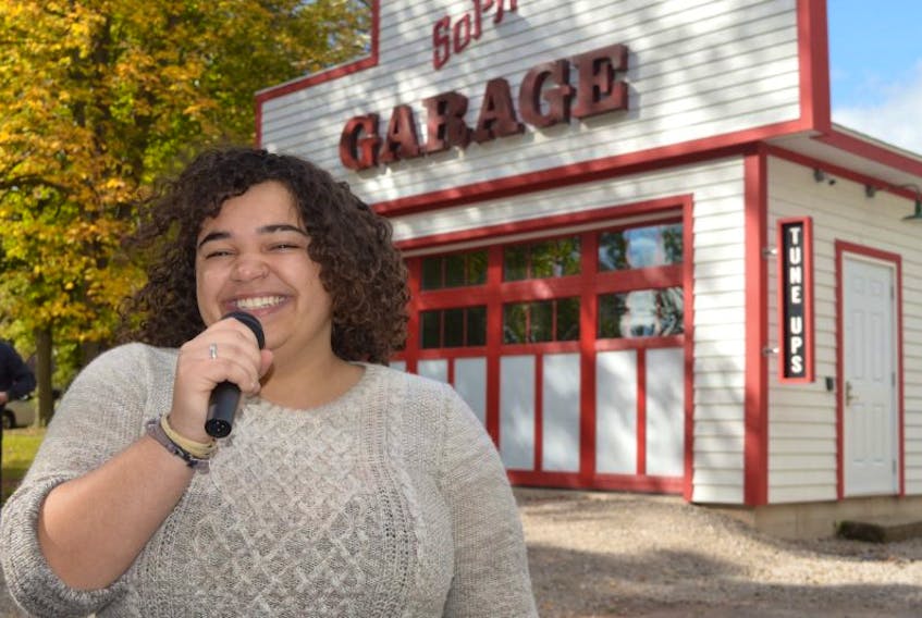 Jocelyn Reyome is thrilled about the new space for students in the Holland College School of Performing Arts (SoPA) program. The R&B singer says she has two classes in this space already and looks forward to performing more in the SoPA garage in the coming months. 