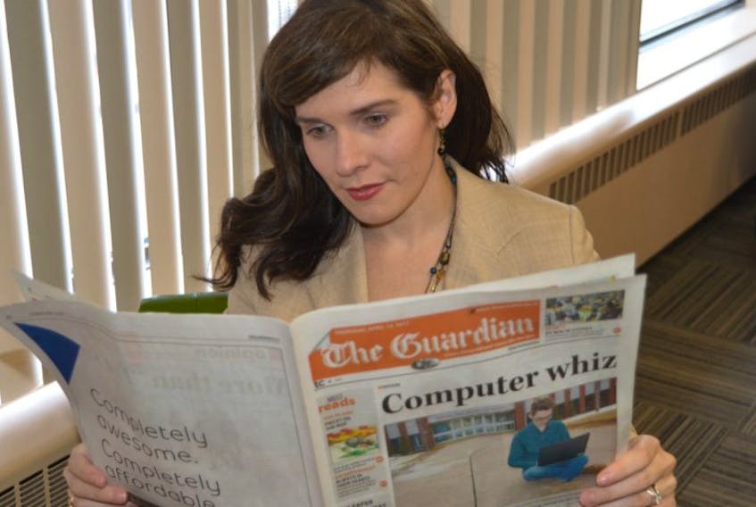 Penny Walsh McGuire, executive director of the Greater Charlottetown Area Chamber of Commerce, says the media play an important role in getting the message out. She was commenting on the sale of The Guardian on Thursday, pleased to see that it’s business as usual.