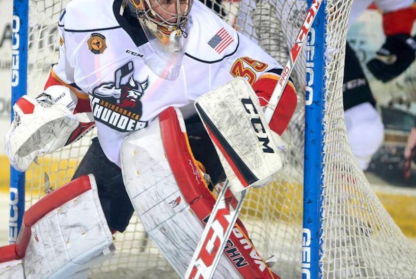 Mason McDonald played his first professional season this year with the ECHL’s Adirondack Thunder.