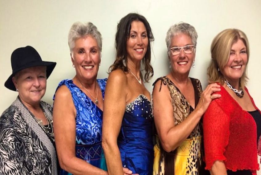 
Cast members of “Lady Singers of our Century” will perform Monday at Central Queens United Church and July 31 at Summerside Presbyterian Church. From left are Colleen MacPhee, Joan Reeves, Judy McGregor, Jolee Patkai and Keila Glydon.
