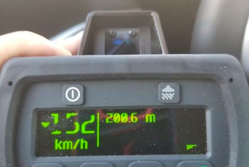 One P.E.I. driver went through a Mount Mellick spot check at 152 km/h on Thursday. 