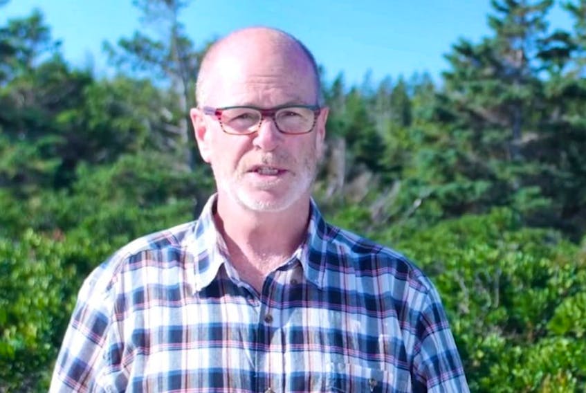 A screengrab from the Nature Conservancy of Canada video campaign "Nature Stories" featuring P.E.I. developer Tim Banks. 