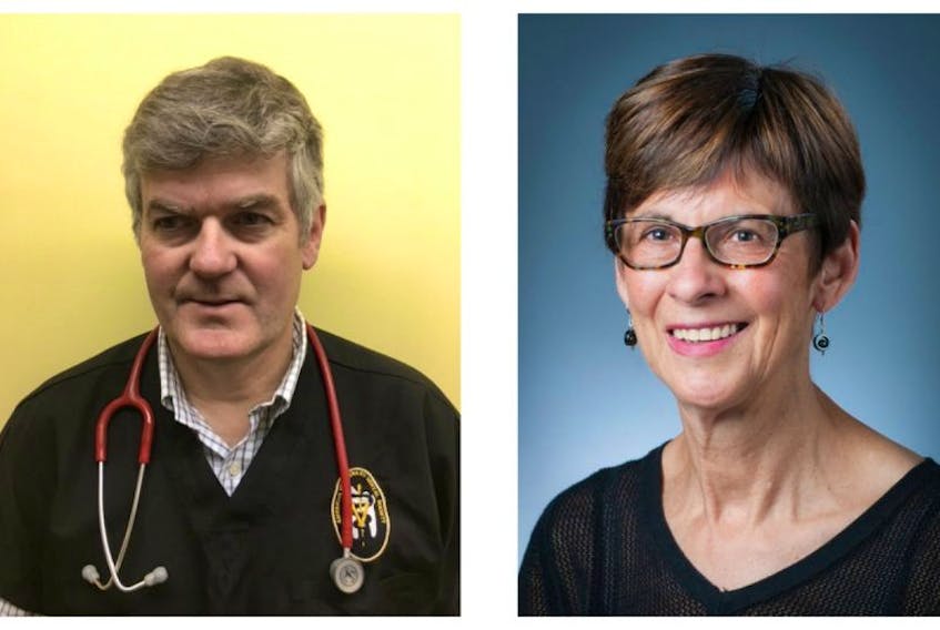 Island veterinarians David Condon and Jeanne Lofstedt have received national honours from the Canadian Veterinary Medical Association. Condon received the Small Animal Practitioner Award, while Lofstedt was named a life member of the association. 
