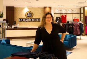 Warna Downey is seen at her store, La Femme Fatale, at the Sunnyside Mall in Bedford Monday October 7, 2019.