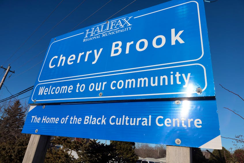 Feb. 3, 2021--Photo of the Cherry Brook municipal sign. With North Preston, Cherry Brook was given the disgusting name by a tourism app.
ERIC WYNNE/Chronicle Herald