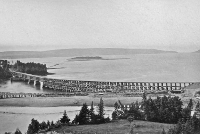The Western Counties Railway bridge at Bear River. 