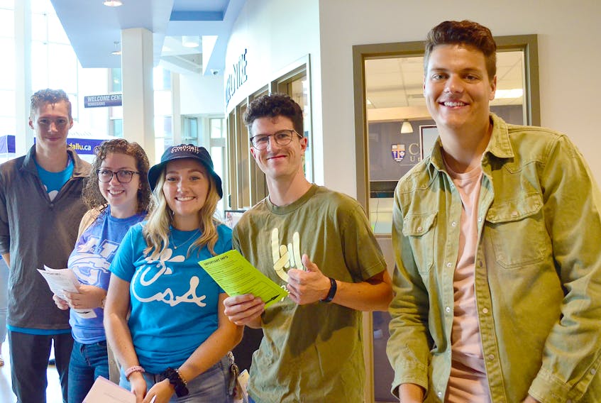 Orientation this fall at Crandall University in Moncton will be more socially distanced compared with the experience these students had last year.