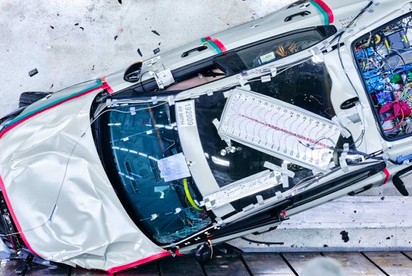 An overview of the results of a crash test of the Polestar 2 EV. — Polestar

