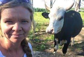 Estelle Levangie, owner of Thyme for Ewe Farm in Millville, Cape Breton. Thyme for Ewe is participating in local agriculture education programs for Canadian Agriculture Literacy Month. CONTRIBUTED