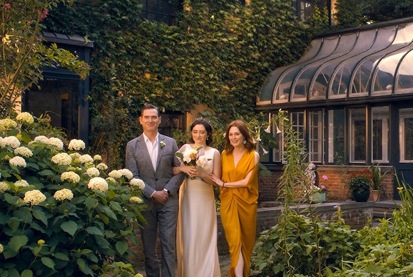  Left to Right: Billy Crudup as Oscar Carlson, Abby Quinn as Grace Carlson, Julianne Moore as Theresa Young Photo by Julio Macat.