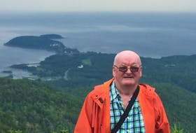 Mike Boone at Franey Mountain in the Cape Breton Highlands, after a hike to the top. CONTRIBUTED