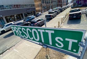 A section of Duckworth Street from Prescott to Cathedral Street may be part of a new pedestrian mall in downtown St. John’s this summer.

Keith Gosse/The Telegram