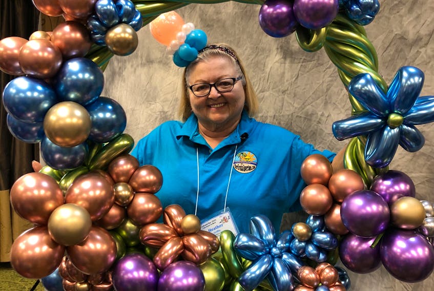 Heather Griffin of Kilbride is a balloon artist. With her business, Fun With a Twist, she says she likes the idea of spreading smiles with her balloon sculptures.