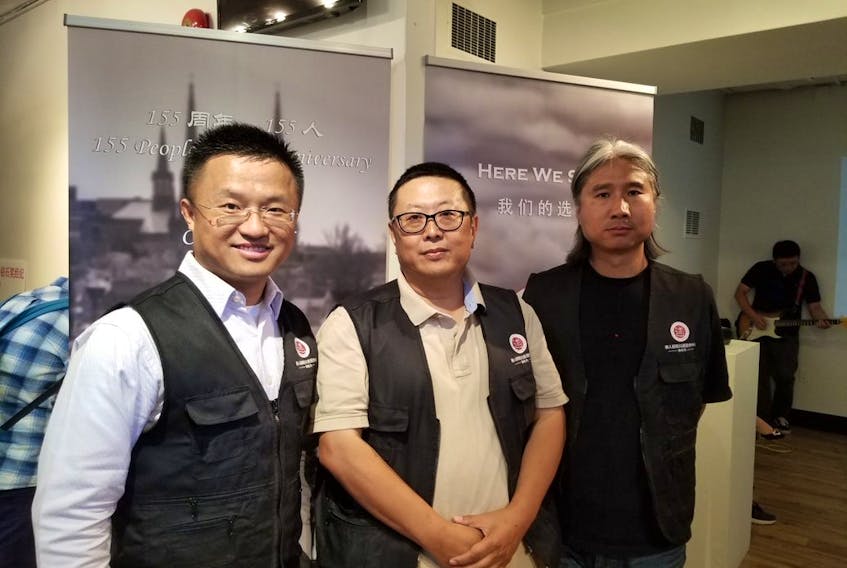 Co-ordinators of the Here We Stay project include He Ke, director of the Atlantic region, Fred Wang, chief planner, and Alan Lau, producer.