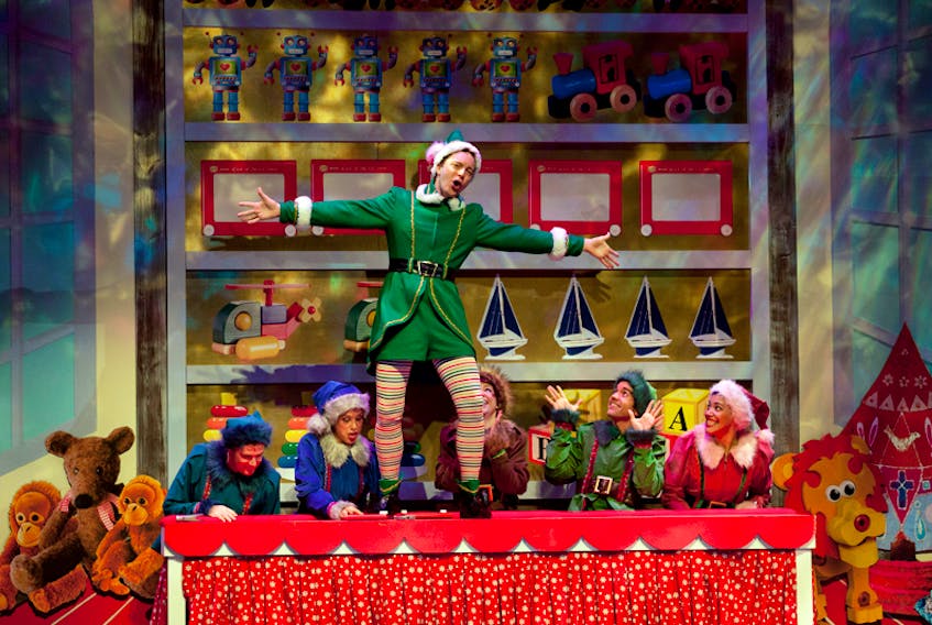 Mark Uhre, who plays the role of Buddy in the Neptune production of the stage musical adaptation of the Christmas film Elf, is shown in 2012.