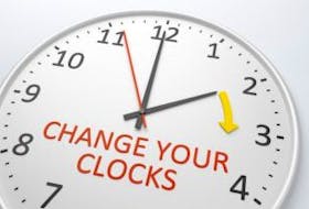 ['Set your clocks ahead an hour before retiring Saturday night']