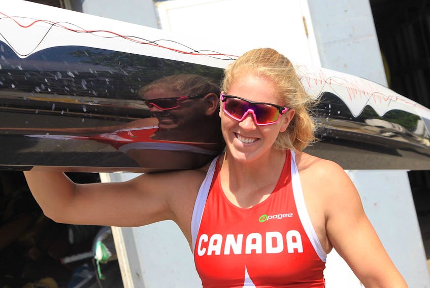 Canadian canoe star Laurence Vincent Lapointe, shown prior to a training session on Lake Banook in a 2018 photo, will get a chance to go for Olympic gold this summer after the International Canoe Federation cleared her of a drug violation.  TIM KROCHAK /THE CHRONICLE HERALD