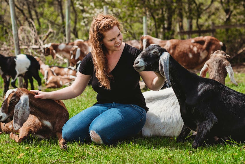 Jenna Burris grew up with goats and developed a love for the animals at an early age. She has a small herd of Nubian goats on her farm in Green Oaks, which she milks for her soap-making business. CONTRIBUTED