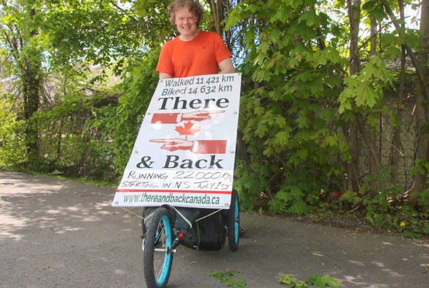 Trevor Redmond is preparing for a 22,000-kilometre cross-Canada journey to promote active lifestyles and raise awareness and funds for the Rick Hansen Foundation and Brigadoon Village. He will hold a meet and greet, and answer questions about his plans, at the Truro Mall on Saturday from noon until 5 p.m.