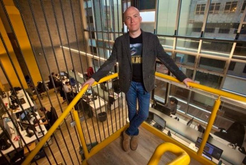 Andy MacLellan, president and founder of Verb Interactive have a modern office space for close to a hundred people on Barrington Street.